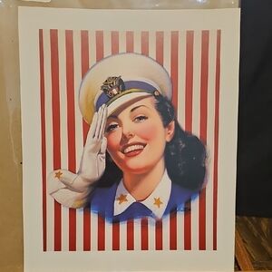 Vintage Style Sailor Pin-Up Art Print